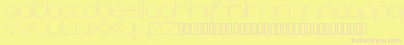 Radiance Font – Pink Fonts on Yellow Background