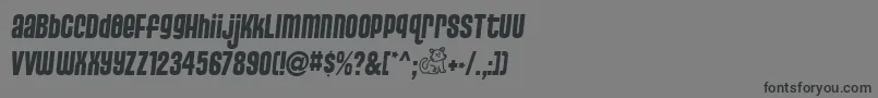 PussycatSassy Font – Black Fonts on Gray Background