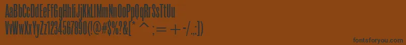 RoswellthreeitcTt Font – Black Fonts on Brown Background