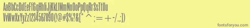 More about RoswellthreeitcTt Font RoswellthreeitcTt Font – Gray Fonts on Yellow Background