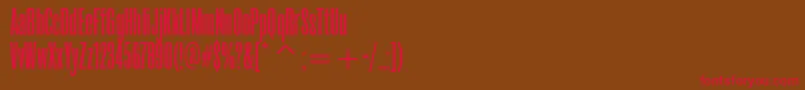 RoswellthreeitcTt Font – Red Fonts on Brown Background