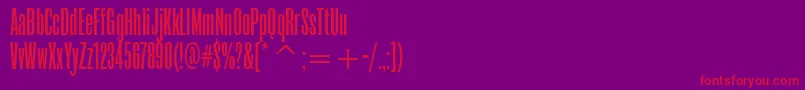 RoswellthreeitcTt Font – Red Fonts on Purple Background
