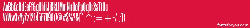 RoswellthreeitcTt Font – White Fonts on Red Background