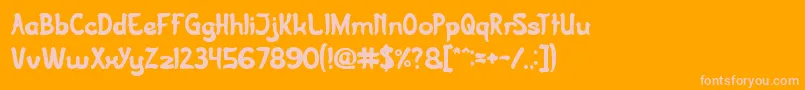 More about JazzSound Font JazzSound Font – Pink Fonts on Orange Background
