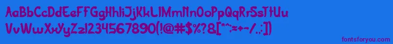 Weitere Informationen zur JazzSound-Schriftart JazzSound-Schriftart – Violette Schriften auf blauem Hintergrund