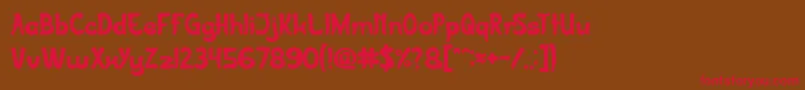 JazzSound Font – Red Fonts on Brown Background