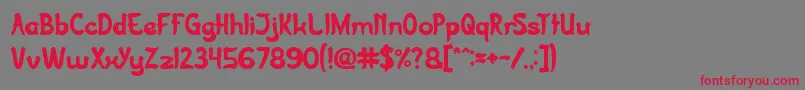 JazzSound Font – Red Fonts on Gray Background