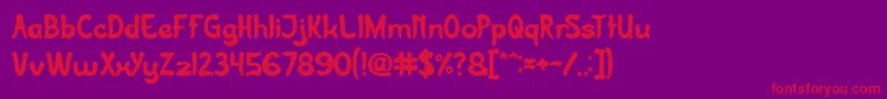 JazzSound Font – Red Fonts on Purple Background