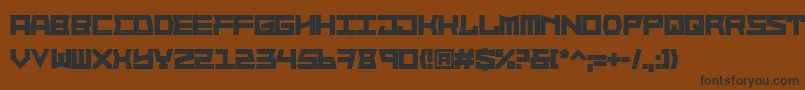 BlockfaceBold Font – Black Fonts on Brown Background