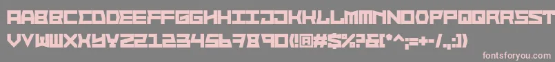 BlockfaceBold Font – Pink Fonts on Gray Background