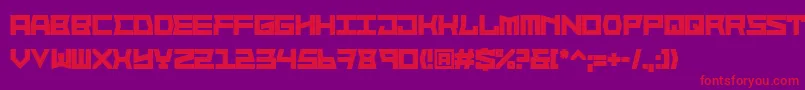 Шрифт BlockfaceBold – красные шрифты на фиолетовом фоне