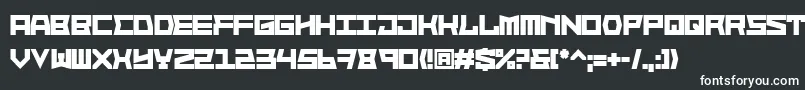 フォントBlockfaceBold – 白い文字