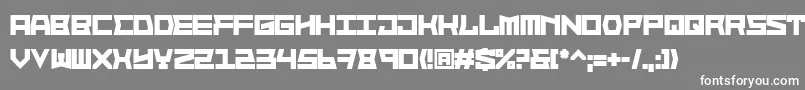 BlockfaceBold Font – White Fonts on Gray Background