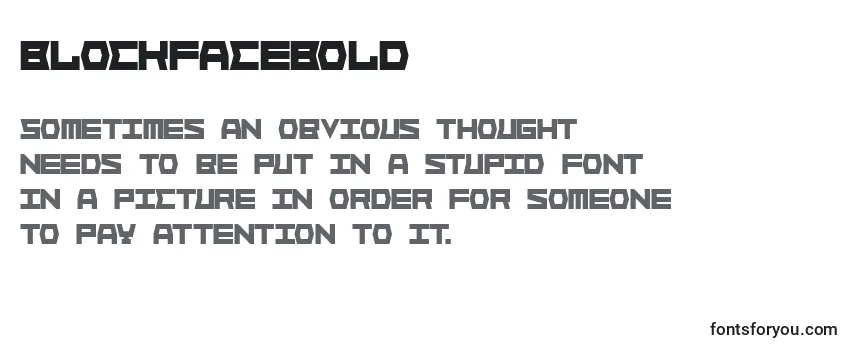 Шрифт BlockfaceBold