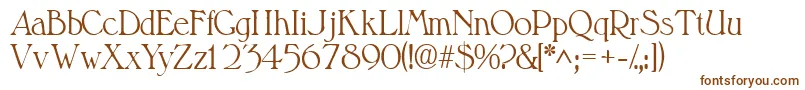 Valitssk Font – Brown Fonts on White Background