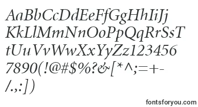  MinionCyrillicItalic font