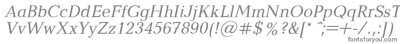BalticaItalic.001.001-Schriftart – Graue Schriften auf weißem Hintergrund