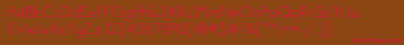 Helloiheart Font – Red Fonts on Brown Background