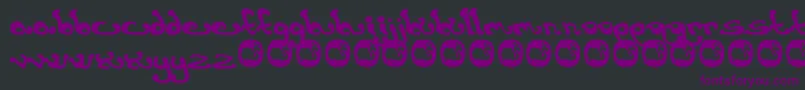 Earthling. Font – Purple Fonts on Black Background
