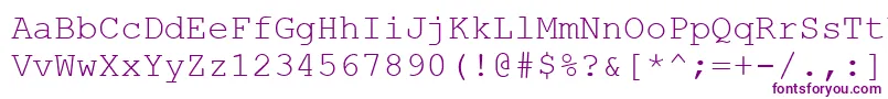 CourierNew Font – Purple Fonts