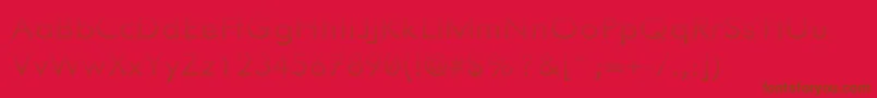 Knurledgrips Font – Brown Fonts on Red Background