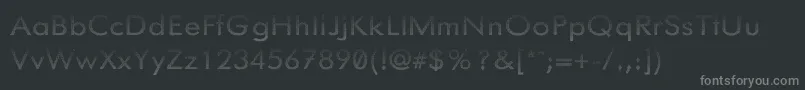 Knurledgrips Font – Gray Fonts on Black Background