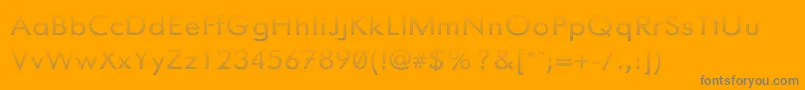 Knurledgrips Font – Gray Fonts on Orange Background