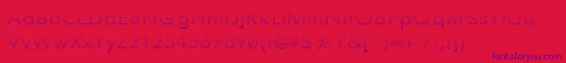 Knurledgrips Font – Purple Fonts on Red Background