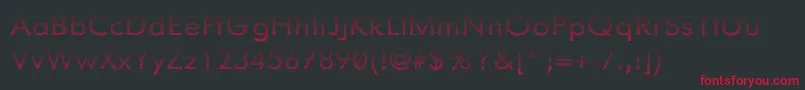 Knurledgrips Font – Red Fonts on Black Background