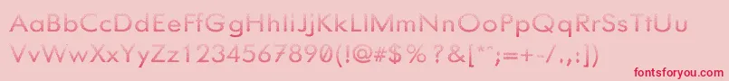 Knurledgrips Font – Red Fonts on Pink Background