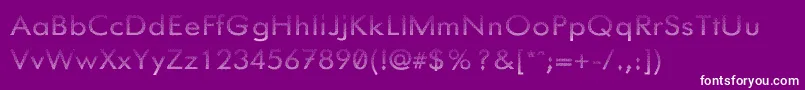 Knurledgrips-Schriftart – Weiße Schriften auf violettem Hintergrund