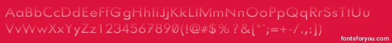 Knurledgrips Font – White Fonts on Red Background