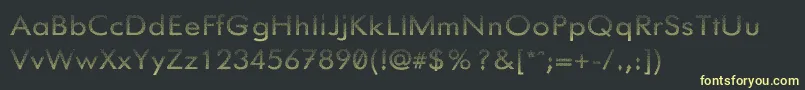 Knurledgrips Font – Yellow Fonts on Black Background