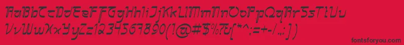 Sangkuriang Font – Black Fonts on Red Background