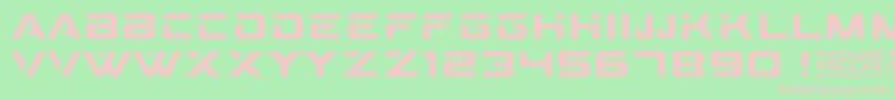 Technopollas Font – Pink Fonts on Green Background