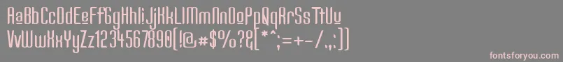Kandidu Font – Pink Fonts on Gray Background