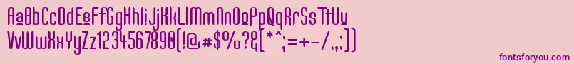 Kandidu Font – Purple Fonts on Pink Background