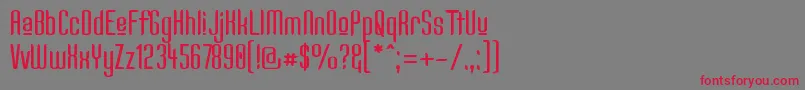 Kandidu Font – Red Fonts on Gray Background