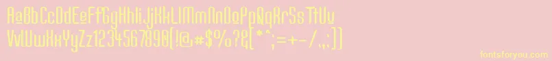 Kandidu Font – Yellow Fonts on Pink Background
