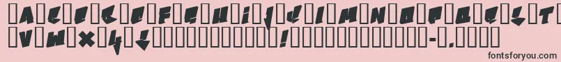 B Font – Black Fonts on Pink Background