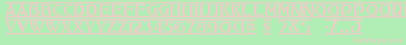 TucsonDeco Font – Pink Fonts on Green Background