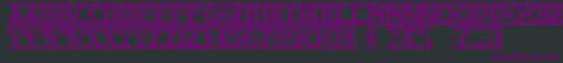 TucsonDeco Font – Purple Fonts on Black Background