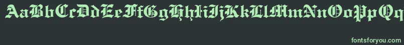 OldCologneRegular Font – Green Fonts on Black Background