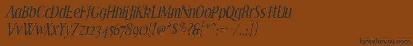 EffloresceIt Font – Black Fonts on Brown Background