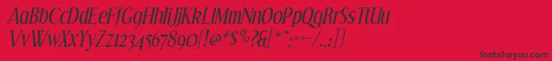 EffloresceIt Font – Black Fonts on Red Background