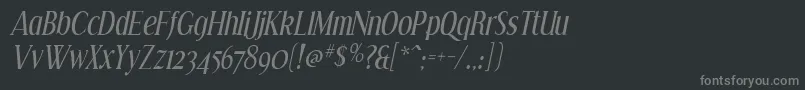 EffloresceIt Font – Gray Fonts on Black Background