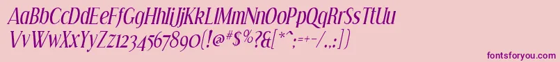 EffloresceIt Font – Purple Fonts on Pink Background