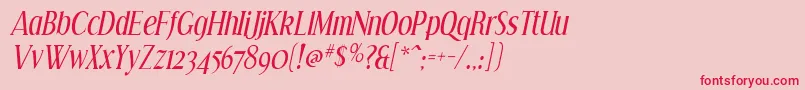 EffloresceIt Font – Red Fonts on Pink Background