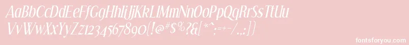 EffloresceIt Font – White Fonts on Pink Background