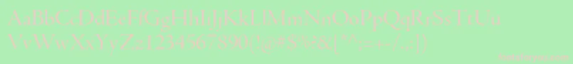 AjensonproDisp Font – Pink Fonts on Green Background